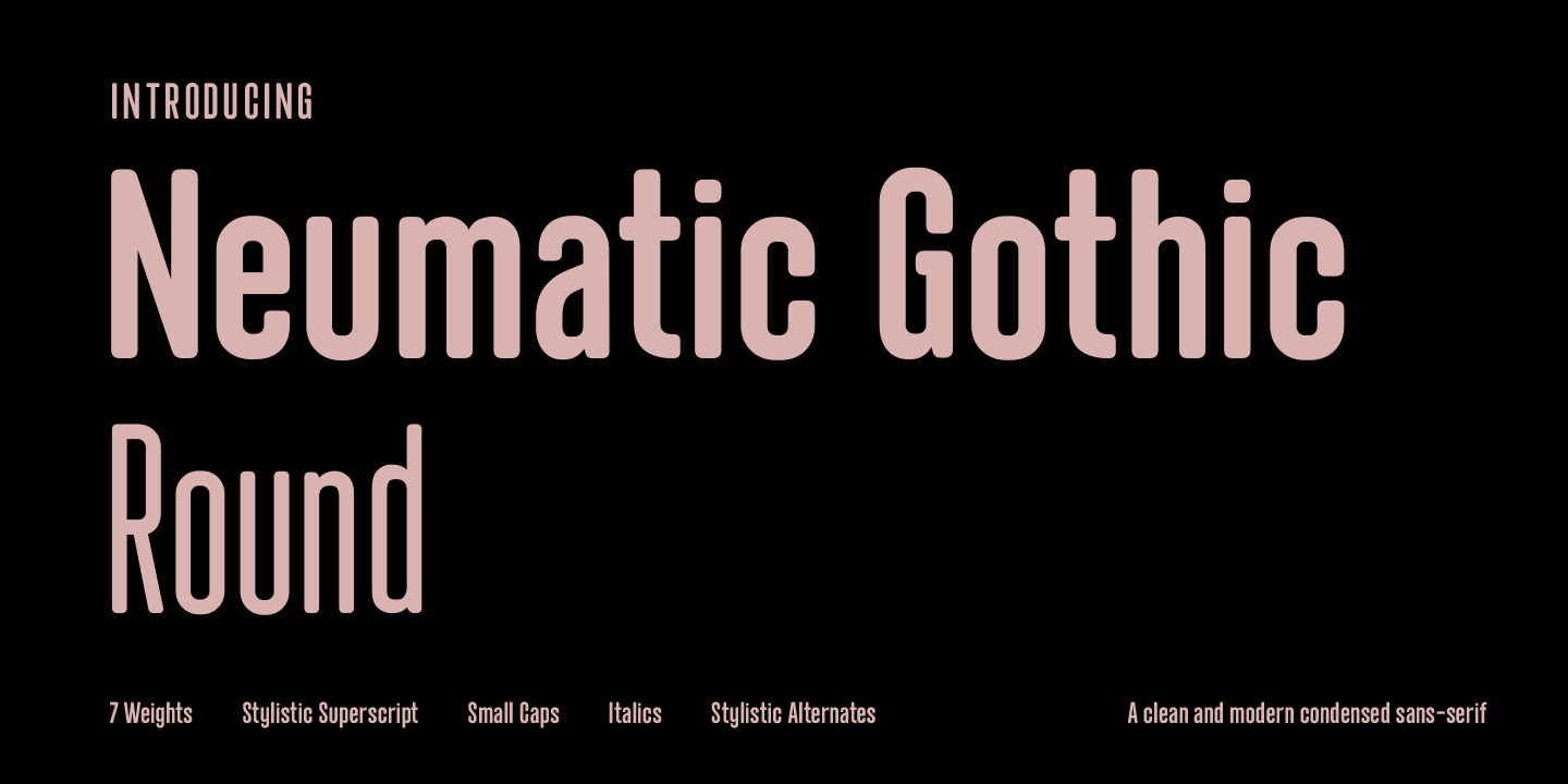 Example font Neumatic Gothic Round #1
